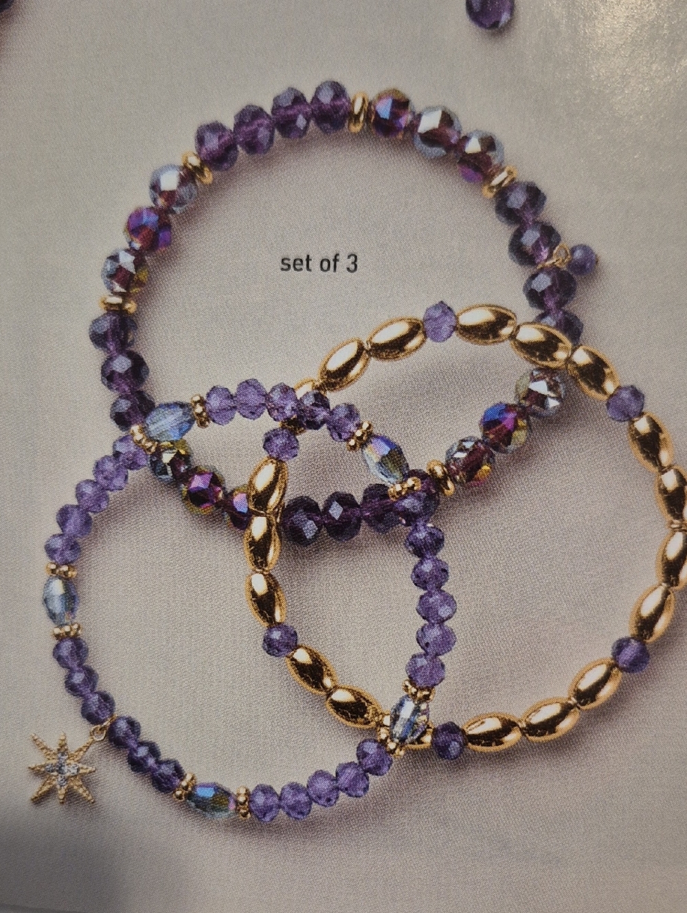 Avon Majestic Plum Bracelet Set of 3